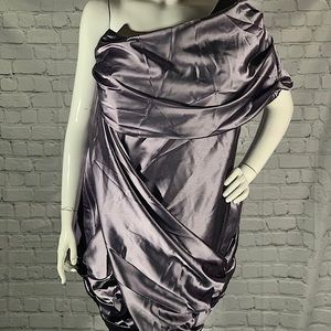 NWT ASOS plus-size satin cocktail dress